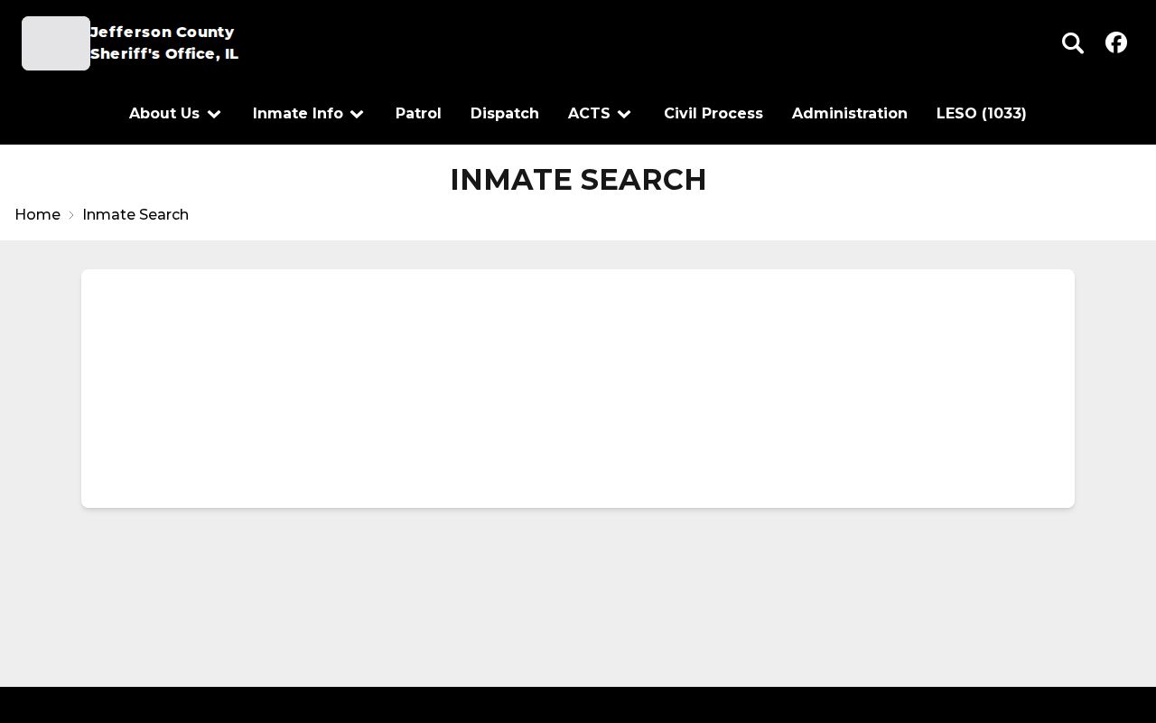Jefferson County arrest history current inmate search