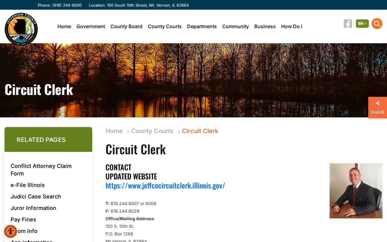 Jefferson County criminal court case records at the Circuit Clerk