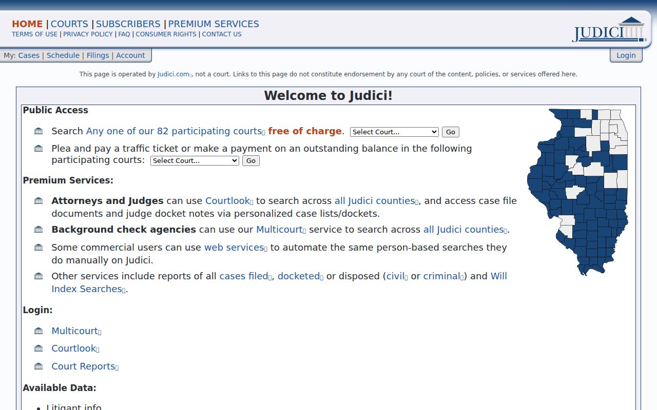 Jefferson County criminal court case search on Judici