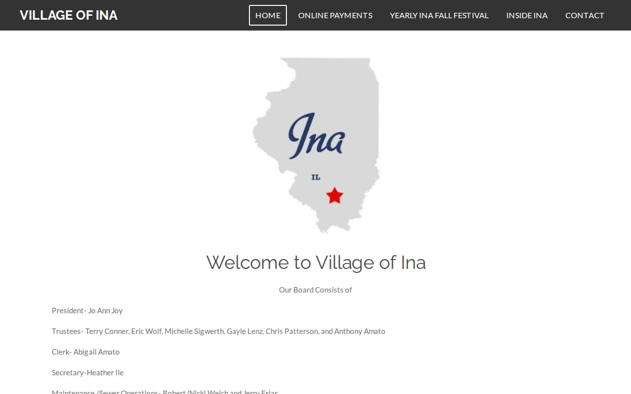 Ina Jefferson County criminal history village and police information